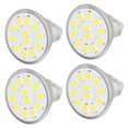 thumbnail image 3 of MR11 LED Bulb, 3W 12 LEDs 360 Degree Heat Dissipation No Flicker No Buzz Eye Protection, with Dual Needle Base, for Spotlights Ceiling Lights Track Lights, 3 of 7