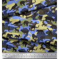 thumbnail image 3 of Soimoi Polyester Crepe Fabric Animals & Camouflage Print Fabric by Yard 52 Inch Wide, 3 of 3