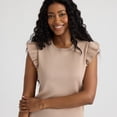 thumbnail image 5 of Mexx Women’s Crew Neck Knit Top with Ruffle Sleeves, 5 of 5