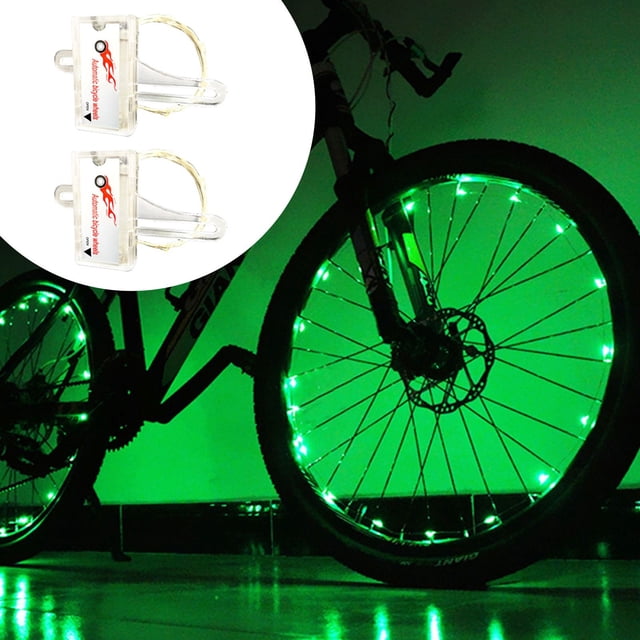 2 Tire Pack LED Bike Wheel Lights Ultra Bright Waterproof Bicycle Spoke Lights