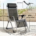 thumbnail image 3 of Outsunny Reclining Zero Gravity Chair with Adjustable Backrest, Dark Grey, 3 of 10
