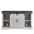 thumbnail image 3 of JYED DECOR Porte Coulissante Électrique Cheminée TV Stand Console Multimédia, Blanc, 3 of 12