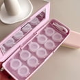 thumbnail image 1 of EQWLJWE Storage Totes,Storage Bag Organizer,Matte Contacts Lens Case Press Open Contacts Lens Travel Case No Screw Cap Multi Pair Contacts Lenses Case 5 Pairs, 1 of 6