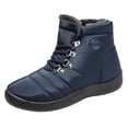 thumbnail image 2 of Chaussures pour Femmes Décontractées Automne Nouvelles Chaussures de Randonnée d'Hiver Chaudes Chaussures de Neige pour Femmes à Lacets Chaussures Décontractées pour Femmes Bottes de Neige en Liquidation, 2 of 9