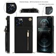 thumbnail image 2 of Wallet Case for iphone PU Zipper Wallet Smartphone Case with Card Holder & Shoulder Strap, 2 of 3