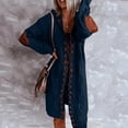 thumbnail image 4 of Mode Femmes Cardigan Long Décontracté à Manches Longues Manteau Chandail Vêtement d'Extérieur, 4 of 7