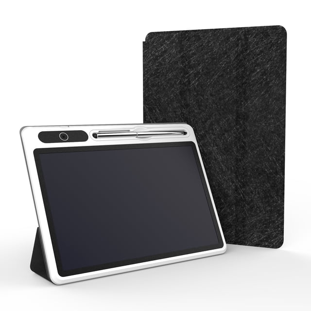 Moobody 10.1 Inch LCD Writing Tablet With PU Cover Magnetic Stylus Black Pink