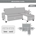 thumbnail image 2 of CHUANK Housse Imperméable pour Canapé, Housses pour Sofa en L, Housse pour Chaise Longue, Housse Réversible de Protection de Meuble pour Animaux, Enfants, Chien, Chat, Kaki P, 2 of 7