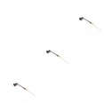thumbnail image 3 of yingyy Model Railway Lamp Outdoor 1:87 Scale Streetlight Building LED Park Light Garden Yard Building Layout Decorations Type A Black 3Set, 3 of 6