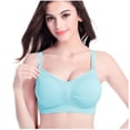 thumbnail image 4 of LSLJS 3Pcs Pregnant Women's Plain Color Bra Nursing Bras Vest Tops, 4 of 9