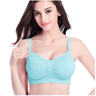 XZNGL Pregnant Womens Plain Color Bra Maternity Nursing Bras Vest Tops