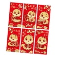 thumbnail image 3 of KLKCMS 6 Pieces Chinese New Year Red Envelopes Hong Bao for Party Favors Graduation F, 3 of 9
