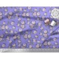 thumbnail image 2 of Soimoi Rayon Fabric Leaves & Rose Floral Decor Fabric Printed Yard 42 Inch Wide, 2 of 3