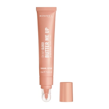 Rimmel London Oh My Gloss! Butter Me Up, Lip Balm, With Squalane & Peptides, Ultra-Hydrating, Vegan Formula, 15ml