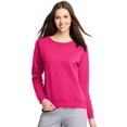 thumbnail image 1 of Hanes Chandail en Molleton Col Rond ComfortSoft EcoSmart pour Femmes, P, Rose Vif, 1 of 1