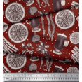 thumbnail image 2 of Soimoi polyester Crepe Fabric Dot,Spices & Cups Print Fabric by the Yard 42 Inch Wide, 2 of 3