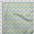 thumbnail image 3 of oneOone Polyester Lycra Fabric Chevron Flame Stitch Print Fabric By The Yard 56 Inch Wide, 3 of 4