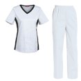 thumbnail image 1 of Women's Scrubs Set Scrub Top and Pants Scrubs Set, 1 of 3