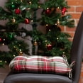 thumbnail image 3 of Celebration Plaid 16" Chair Pad 100% Tufted Cotton Cover, 3 of 5