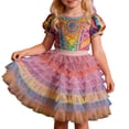 thumbnail image 1 of MIASHUI Girls Ballet Skirt Tiered Patchwork Ruffles Dance Party for Kids Toddler Children Purple,7-8 Years, 1 of 7