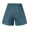 thumbnail image 4 of Womens Casual Shorts Summer Drawstring Elastic Waist Comfy Shorts Loose Shorts Pants with Pockets, 4 of 6