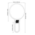 thumbnail image 4 of Handheld Mirror Double Sided Makeup Mirror Magnification Mirror Foldable Desktop Mirror Portable Mirror Cosmetics Mirror, 4 of 9