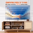 thumbnail image 4 of VEVOR Rattan TV Stand for 75" TV Boho TV Stand with Build-in Socket Oak, 4 of 9