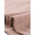 thumbnail image 5 of INSPIRE CHIC Women's Button Decor V Neck 3/4 Sleeve Solid Knitted Ruched Blouse Beige Pink M, 5 of 5