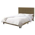 thumbnail image 1 of CorLiving Ellery Fabric Upholstered Adult Queen Bed Frame with Slats and Tufted Headboard - No Box Spring Required, 1 of 9