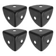 thumbnail image 1 of Uxcell 4 Pack Decorative Box Corner Cover, 18mm Metal Edge Guard, Furniture Corner Edges Protector, Black, 1 of 6