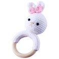 thumbnail image 3 of Cartoon Knitting, Hand Crochet Weaving, Ringing Bell, Wooden Ring, the Bell Inside Can Make A Sound E, 3 of 4