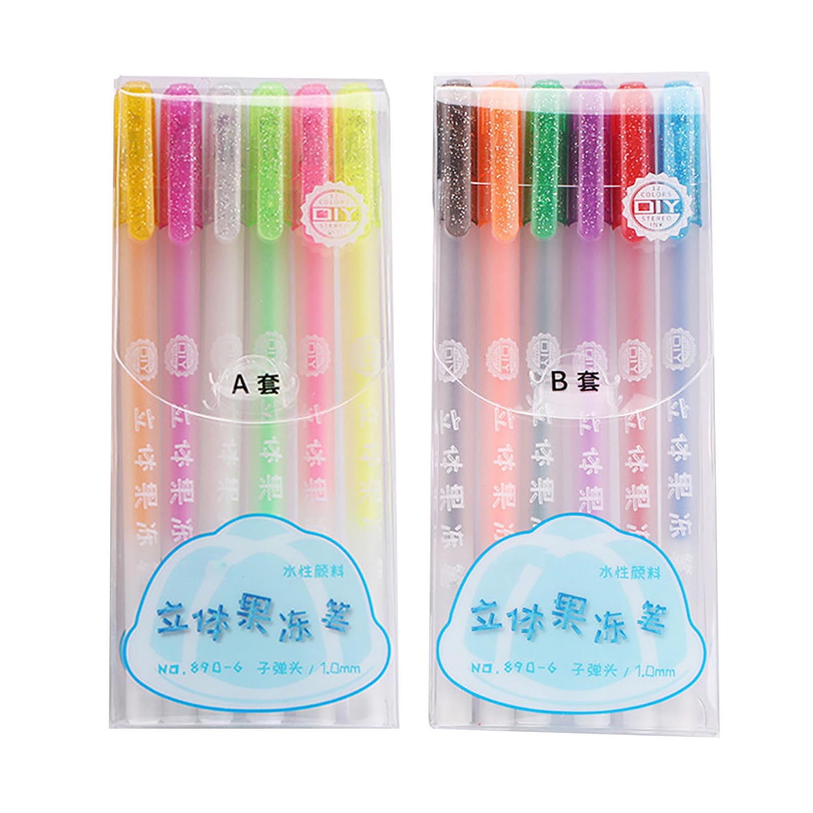 Infidev Ink Gel Pens- 0.6mm Tip, 5ml Colors for Schooland Art, Smooth Writing, No Bleed, Opaqueand Reflective Sheen, Perfect for Notes, Cards, Drawing on White/Black Paper Clearance
