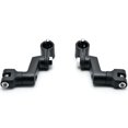 thumbnail image 2 of Krator Black 1" Engine Guard Bowleg Foot Peg Clamps Compatible with Harley Davidson Softail Cross Bones Deuce Rocker, 2 of 5