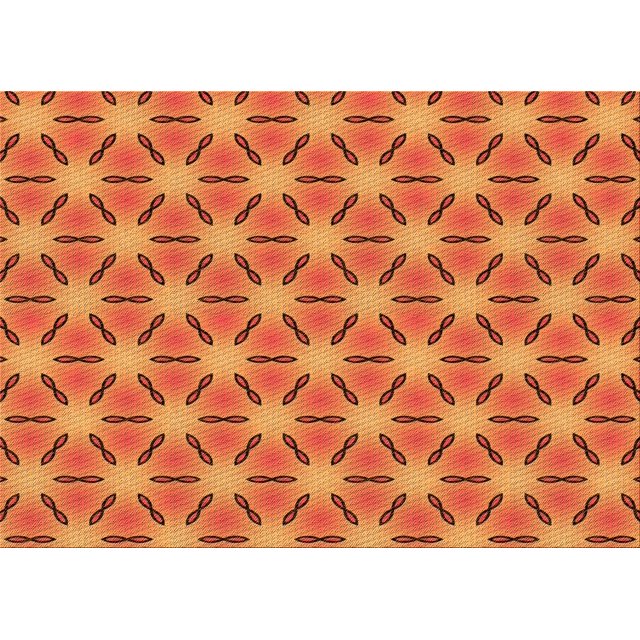 Ahgly Company Tapis d'Intérieur Rectangulaire Transitionnel Lavable à la Machine, Rouge Lave, 2 Pieds x 4 Pieds