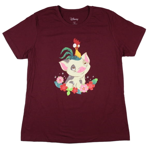 T-Shirt pour Filles Disney Moana Junior Hei Hei on Pua (2TG)