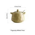 thumbnail image 3 of Qeeadeea/European Style Sugar Bowl With Ceramic Spoon, (400ml/14oz)Sugar Container, Sugar Bowls For Countertop, Salt Container With Spoon-grey-400ml/14oz, 3 of 6
