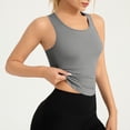 thumbnail image 4 of Plebaso Womens Short Sleeve Workout Yoga Tank Tops Racerback Sleeveless Stretch Shirts Activewear for Women, 4 of 6