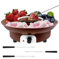 thumbnail image 1 of Huayishang Cooking Utensils Melting Pot Fondue Pot Set For And Cheese With Dipping Forks 9 Ounce Detachable Bowl For Melts Cheese Melts, 1 of 8