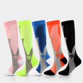 thumbnail image 1 of 6 Paires de Bas de Compression pour Femmes Hommes Circulation 20-30 mmHg Bas de Compression pour Course Infirmière Enflure Voyage Vol, 1 of 7