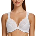 thumbnail image 1 of CHUANK Underwire Front Closure Bras for Women Black 34B, 1 of 6