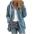 thumbnail image 1 of Birdeem Mode Chandail à Fermeture Éclair à Col en V pour Femmes, Manches Longues, à Capuche, Blouse, Chandail, 1 of 1