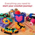 thumbnail image 2 of Refurbished Red Heart Super Saver Super Crochet Kit, 12 Vibrant Acrylic Yarn Balls, Susan Bates Silvalume Crochet Hook 5.5mm, Measuring Tape, Crystalite Stitch Pins, KIT002, 2 of 9