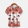 thumbnail image 2 of Weiqiqre Mens T-shirts Loose Fit, Floral Print Tropical Button Down Shirts, 2 of 3