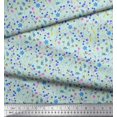 thumbnail image 3 of Soimoi Green Polyester Crepe Fabric Leaves,Insect & Floral Artistic Decor Fabric Printed BTY 42 Inch Wide, 3 of 3