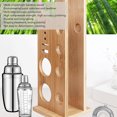 thumbnail image 3 of Bartending Tool Holder, Portable Bamboo Wood Bartender Kit Stand Compact  For Home, 3 of 8