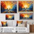 thumbnail image 4 of Designart Bicycle framed wall Art, Bicycle Harmonious Pedals Painting I , bicycle Large framed wall art decor, Multi-Color Modern black framed wall art, 20x12 inches black frame, 4 of 5