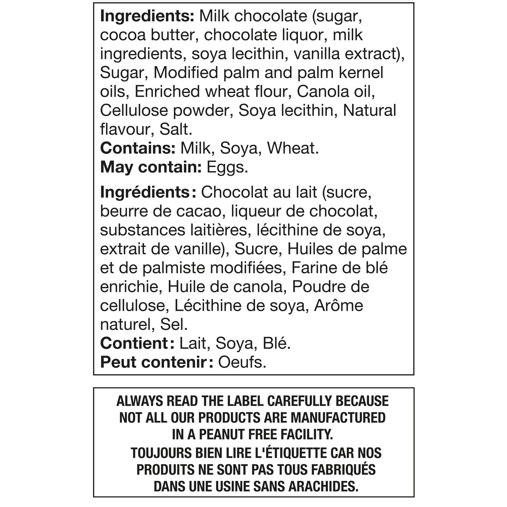Gauf.Vanille Enrobe de chocolat au lait Celebration Leclerc 240g