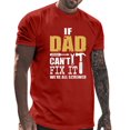 thumbnail image 3 of LUOGENLI T-shirts pour Homme pour Hommes Homme Printemps et Été Fête des Pères Décontracté Rétro Lettrage Impression Partielle T-Shirt Col Rond Manche Courte Haut T-shirts Amusants pour Hommes T-shirts Graphiques Fête de la Saint-Patrick Rouge m, 3 of 6