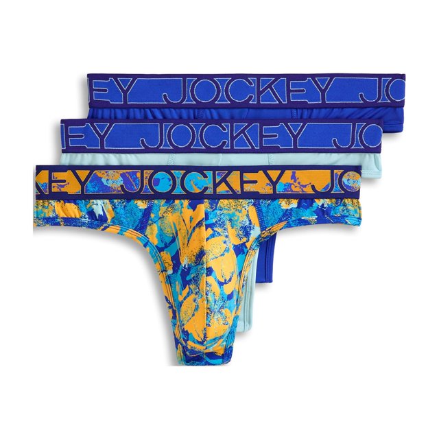 Jockey Men's Microfiber Stretch Thong - 3 Pack