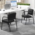 thumbnail image 3 of Costway Waiting Room Chair No Wheels Set of 2 with Integrated Armrests  for Reception, 3 of 6